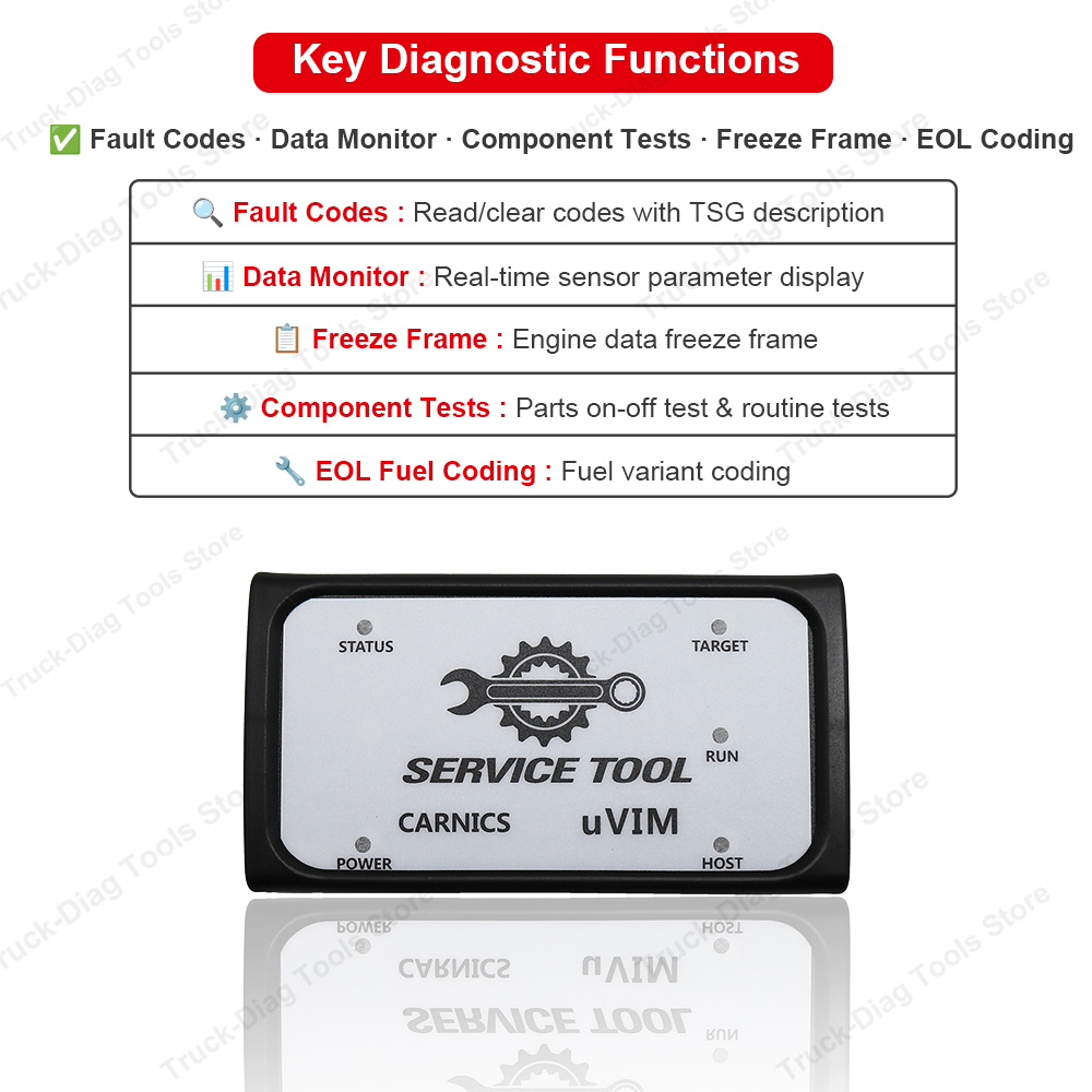 Narzędzie diagnostyczne uVIM D – Heavy Equipment Software recenzja i cena